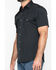 Image #6 - Ely Walker Men's Tonal Dobby Striped Short Sleeve Pearl Snap Western Shirt, Black, hi-res