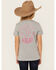Image #2 - Ariat Girls' Cactus Short Sleeve Graphic Tee, Grey, hi-res