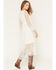 Image #4 - Shyanne Women's Hillside Button Front Embroidered Mesh Midi Dress, Ivory, hi-res