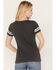 Jack Daniels Women's Label Football T-Shirt , Grey, hi-res