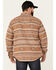 Image #4 - Wrangler Retro Premium Men's Brown Southwestern Stripe Long Sleeve Snap Western Shirt , , hi-res