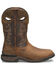 Double H Men's Wilmore Brown Waterproof Composite Pull-On Work Boot - Wide Square Toe, Brown, hi-res