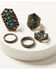 Image #1 - Shyanne Women's Enchanted Forest 5-Piece Ring Set, Pewter, hi-res