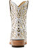 Image #3 - Ariat Women's Valentina Western Booties - Snip Toe, White, hi-res