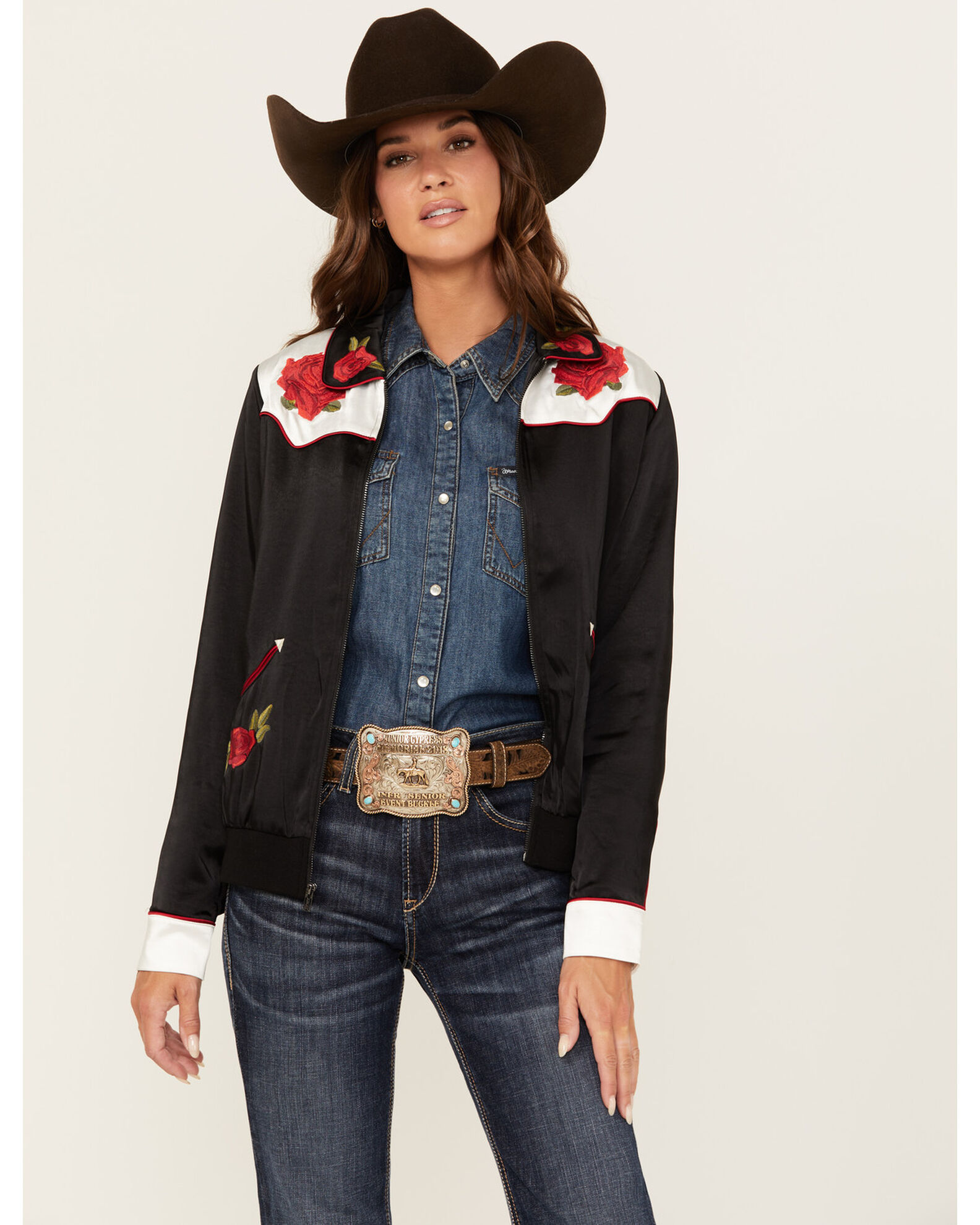 Ariat X Rodeo Quincy Women s Floral Bomber Jacket Sheplers