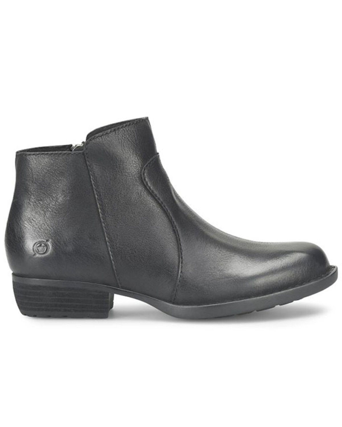 Image #2 - Born Women's Rani Ankle Boots - Round Toe, Black, hi-res