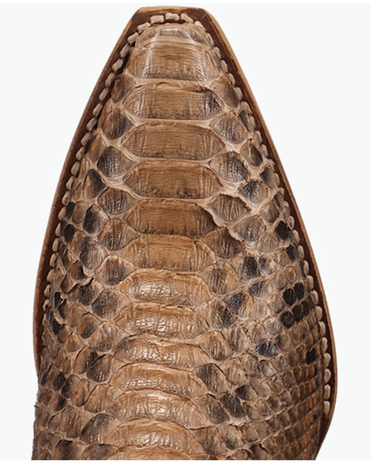 Image #6 - Dan Post Women's Exotic Python Western Boots - Snip Toe, Brown, hi-res