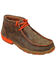 Twisted X Men's Leather Ankle Driving Shoes - Moc Toe, Brown, hi-res