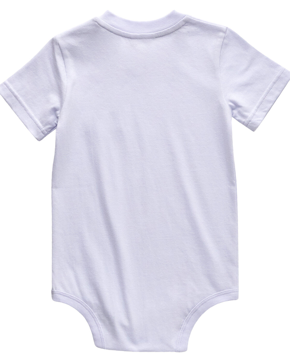 Image #2 - Carhartt Infant Girls' Short Sleeve Pocket Onesie, Lavender, hi-res