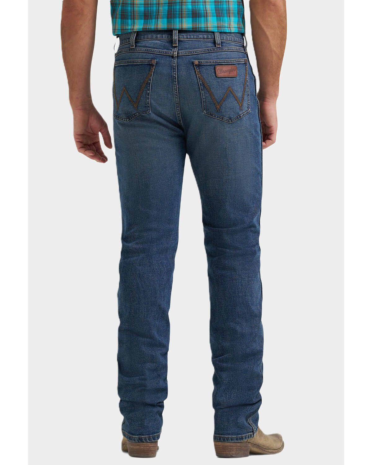Wrangler Retro Men's 88MWZ Whiskey Dark Wash Slim Straight Stretch Denim Jeans, Dark Wash, hi-res