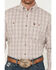 Image #2 - George Strait by Wrangler Men's Plaid Print Long Sleeve Button-Down Western Shirt, Red, hi-res