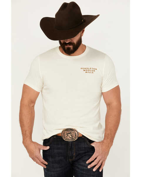 Image #2 - Pendleton Men's Wyeth Trail Short Sleeve Graphic T-Shirt, Natural, hi-res