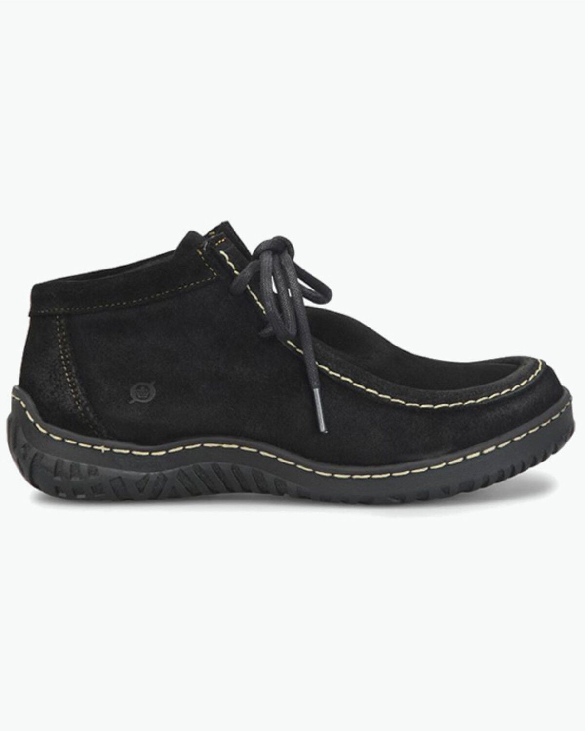 Image #2 - Born Women's Basin Suede Chukka Booties - Moc Toe, Black, hi-res