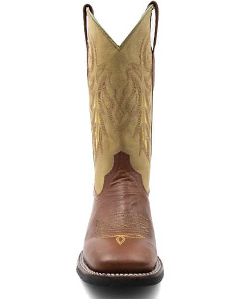 Image #4 - Ferrini Men's Maverick Western Boots - Broad Square Toe , Lt Brown, hi-res