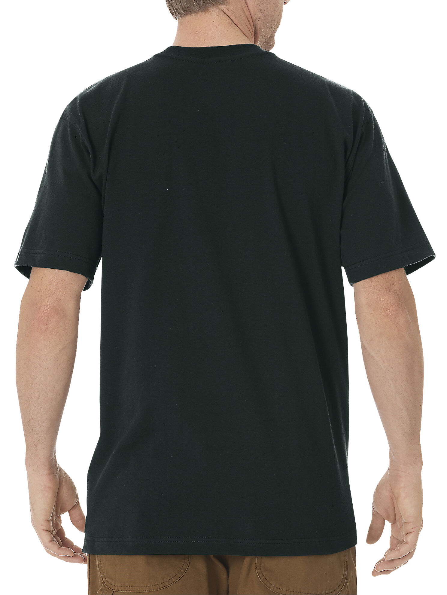 Image #2 - Dickies Men's Short Sleeve Heavyweight T-Shirt - Big & Tall, Hunter Green, hi-res