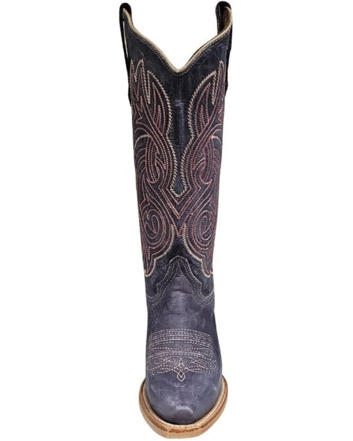 Image #3 - Circle G Women's Embroidered Western Boots - Snip Toe, Lilac, hi-res