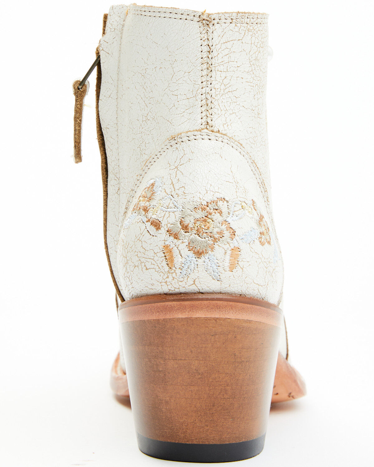 Image #5 - Shyanne Women's Carine Crackadela Floral Western Fashion Booties - Round Toe, White, hi-res