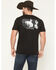 Image #4 - Cowboy Hardware Men's Bronc Patriotic Short Sleeve Graphic T-Shirt, Black, hi-res