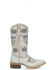 Image #2 - Corral Girls' Embroidered Western Boots - Square Toe, White, hi-res