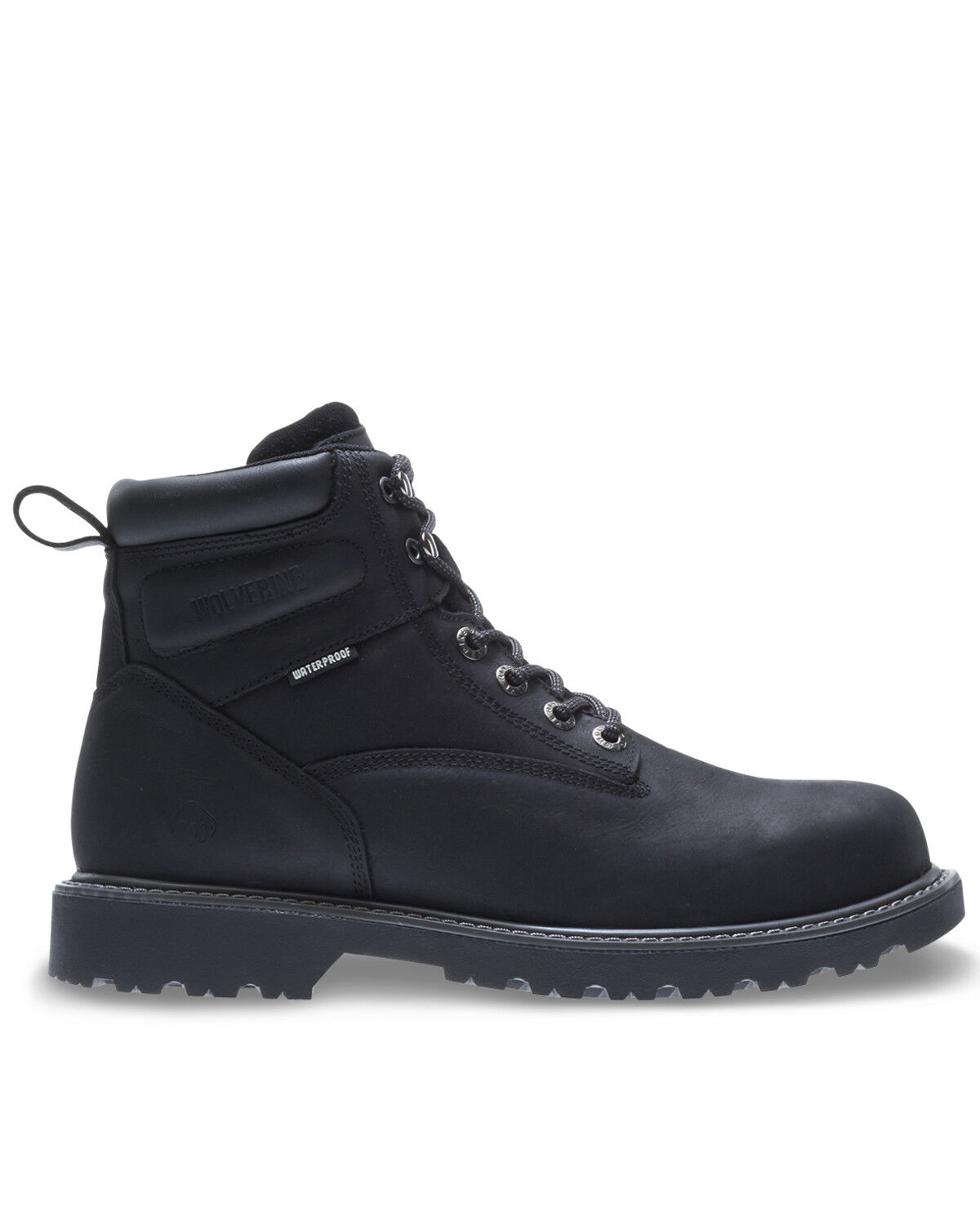 Image #2 - Wolverine Men's Floorhand Waterproof Work Boots - Steel Toe, Black, hi-res