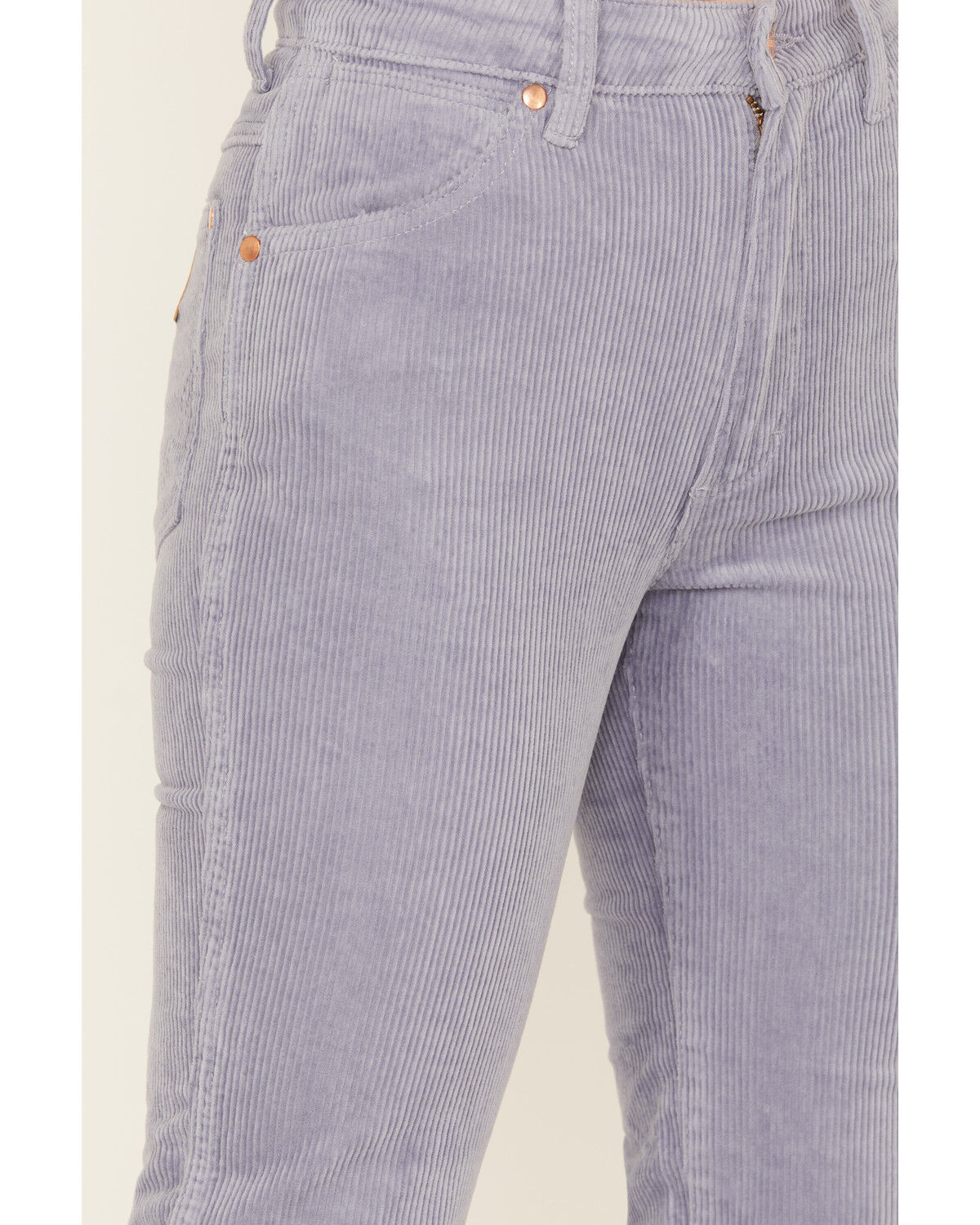 Image #2 - Wrangler Women's Wild West High Rise Corduroy Straight Jean, Blue, hi-res