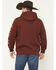 Image #4 - RANK 45® Men's Cayusey Logo Sleeve Hooded Sweatshirt, Burgundy, hi-res