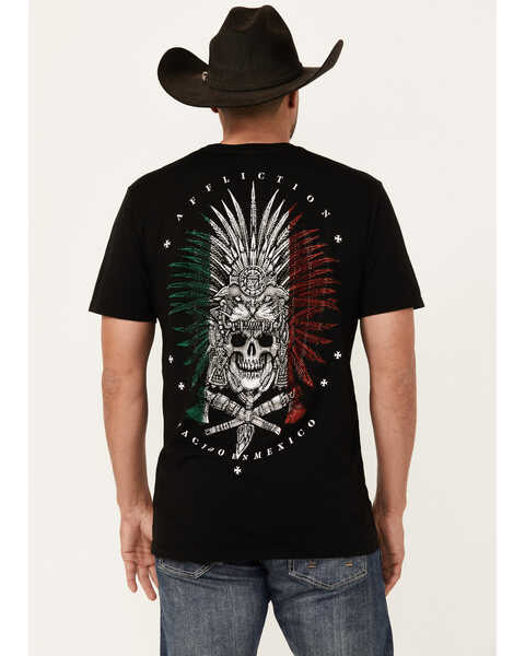 Image #1 - Affliction Men's Sun Tribe Short Sleeve Graphic T-Shirt , Black, hi-res