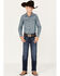Wrangler 20X Boys' Dark Wash Dawn Stretch Slim Straight Jeans, Blue, hi-res