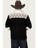 Image #4 - Hooey Men's Southwestern Print Tech Fleece Jacket, Black, hi-res