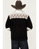 Image #4 - Hooey Men's Southwestern Print Tech Fleece Jacket , Black, hi-res