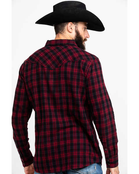 Image #2 - Cody James Men's Christmas Plaid Long Sleeve Western Flannel Shirt , , hi-res