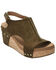 Image #1 - Corkys Women's Carley Wedge Sandals, Khaki, hi-res