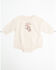Image #1 - Angel Dear Infant Girls' Future Cowgirl Long Sleeve Snap Onesie, Peach, hi-res