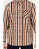 Image #3 - RANK 45&reg; Men's Dakota Plaid Print Long Sleeve Button-Down Performance Western Shirt, Brown, hi-res