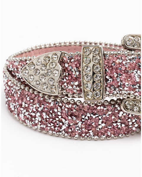 Image #4 - Shyanne Girls' Shimmer Glitz Belt, Pink, hi-res