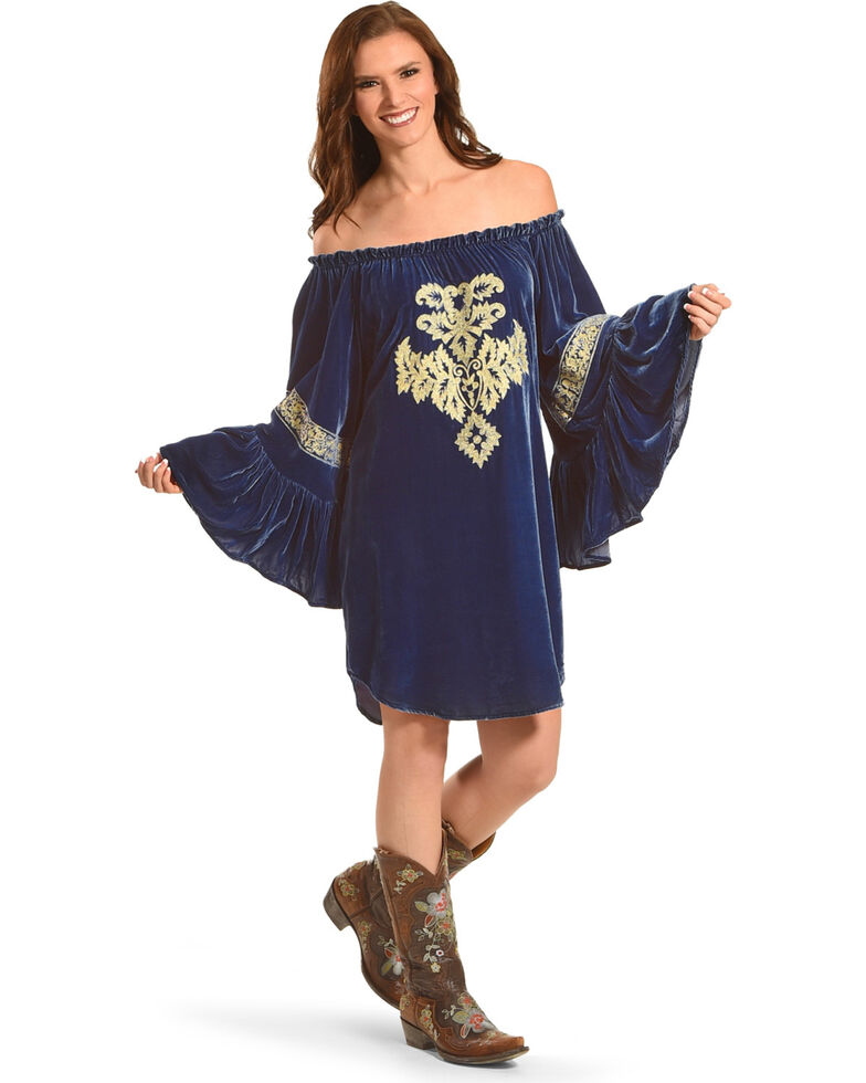 Tasha Polizzi Women S Blue Buckingham Dress Sheplers