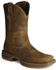 Image #1 - Durango Rebel Men's Pull On Western Boots - Square Toe, Brown, hi-res