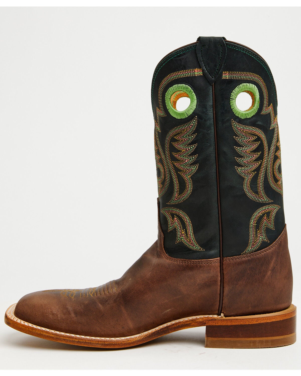 Image #3 - Justin Men's Bent Rail Nash Western Boots - Broad Square Toe, Brown, hi-res