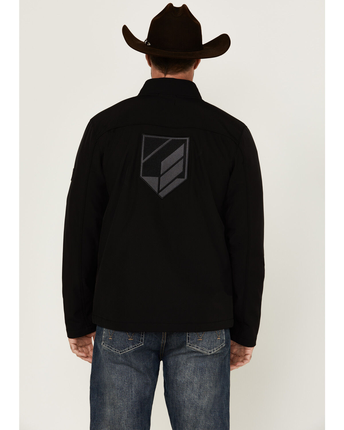 Image #1 - RANK 45® Men's Piped Softshell Jacket, Black, hi-res