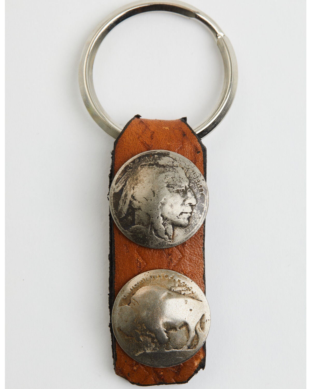 Image #1 - Paige Wallace 2 Nickel Key Chain, Brown, hi-res