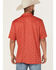 Image #4 - Ariat Men's 360 Airflow Printed Short Sleeve Button-Down Polo Shirt, Red, hi-res