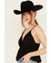 Image #2 - Wild Moss Women's Lace Trim Sleeveless Top, Black, hi-res