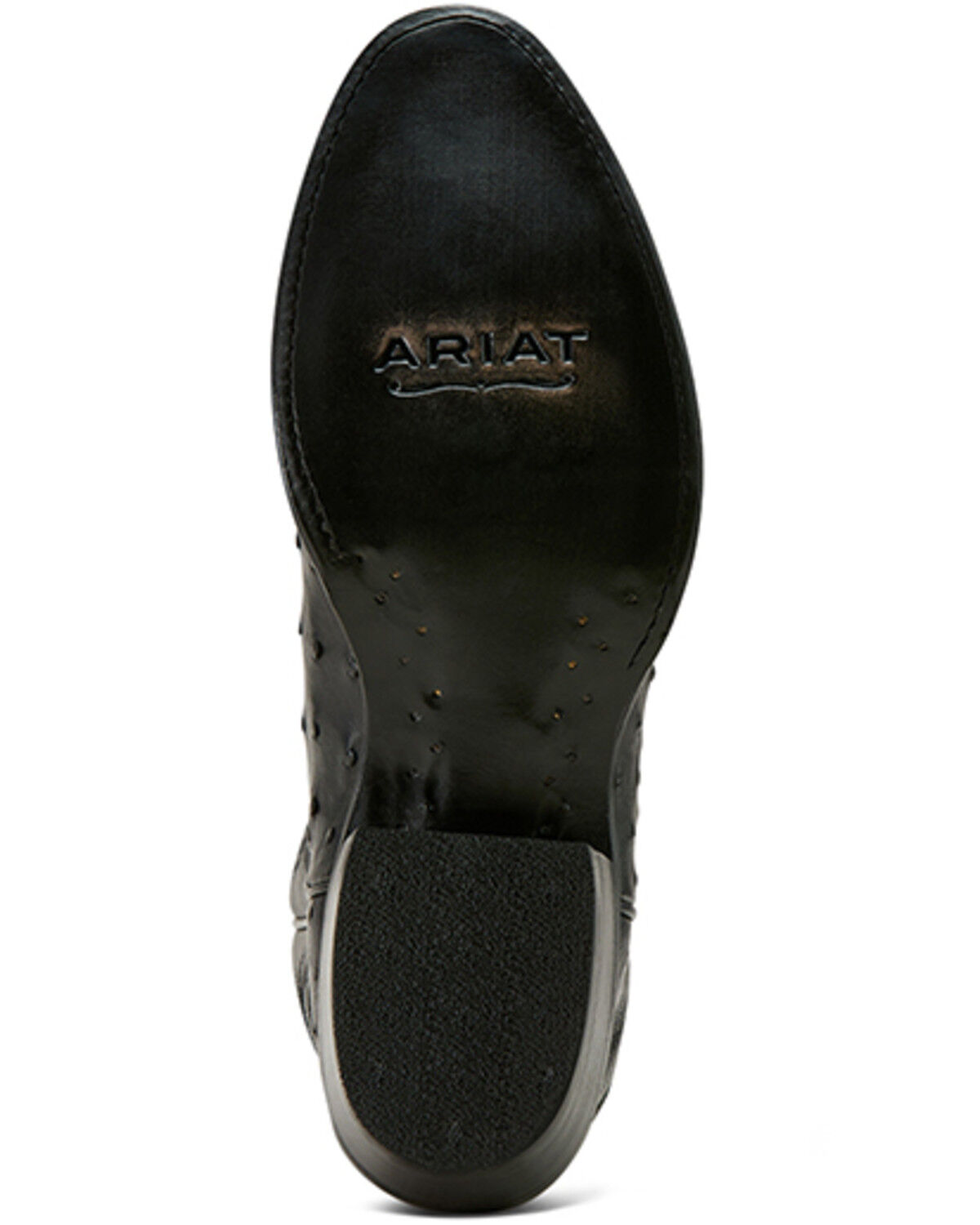 Image #5 - Ariat Men's Exotic Full-Quill Ostrich Vesper Western Boots - Round Toe, Black, hi-res
