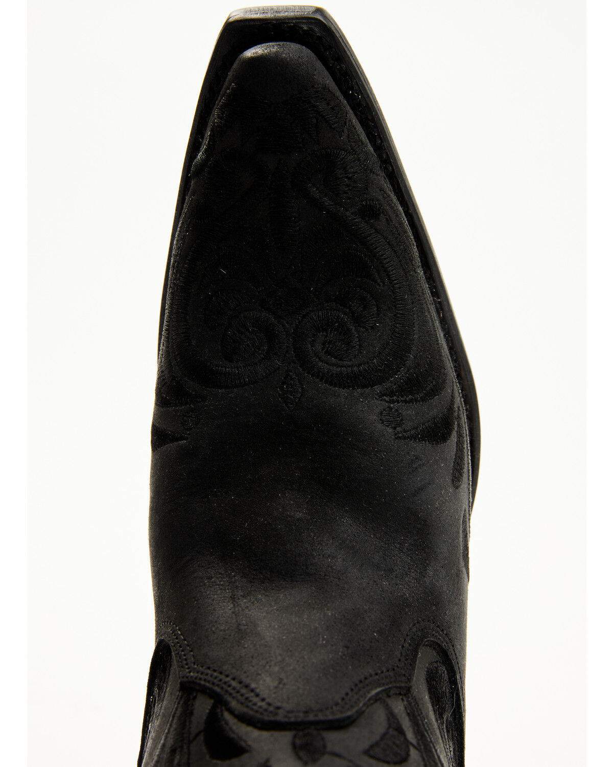 Image #6 - Circle G Women's Embroidered Booties - Snip Toe, Black, hi-res