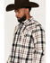 Image #2 - Moonshine Spirit&reg;&nbsp;Men's Austin Plaid Print Long Sleeve Snap Flannel Shirt, Cream, hi-res