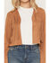 Image #3 - Shyanne Women's Deleon Faux Suede Cropped Fringe Jacket, Tan, hi-res
