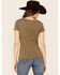 Shyanne Women's In Booze We Trust Graphic Short Sleeve Tee , Olive, hi-res