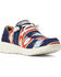 Ariat Women's Hilo Chimayo Cristo Southwestern Print Casual Shoes - Moc Toe , Navy, hi-res