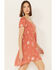 Wild Moss Women's Novelty Print Dress, Rust Copper, hi-res
