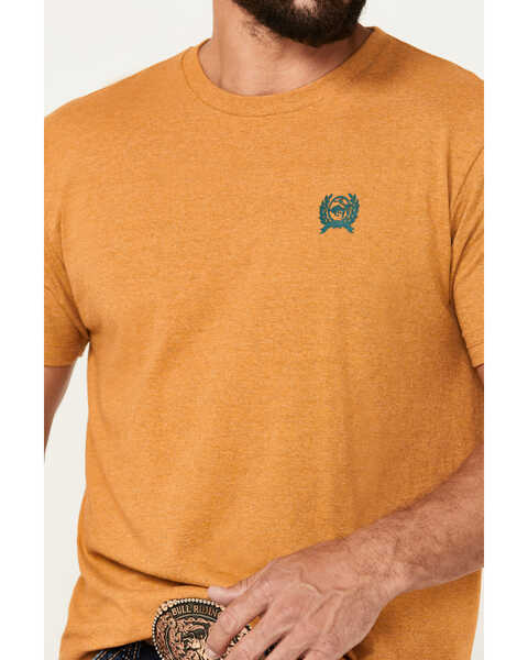 Image #3 - Cinch Men's Western Denim Logo Short Sleeve Graphic T-Shirt, Gold, hi-res